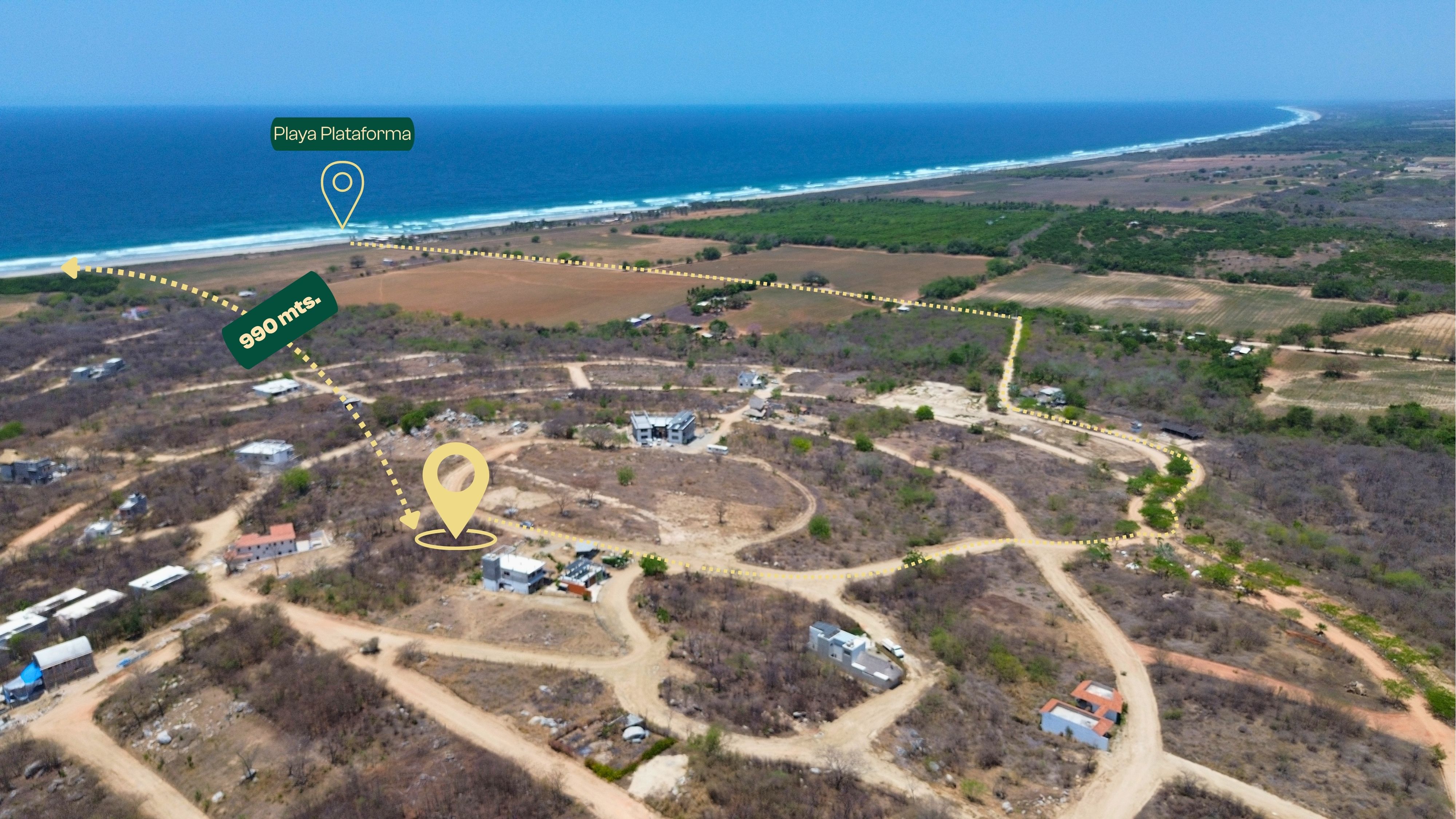 Spacious 1,159 m² Lot with Ocean Views in Playa Plataforma